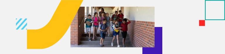 Como atrair alunos para escola com estratégias de captação, template de muitos alunos na escola